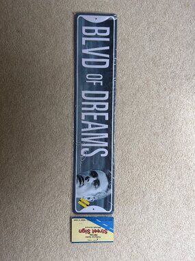 NEW Metal James Dean Blvd of Dreams Street Sign, 24" by 5", Officially Licensed